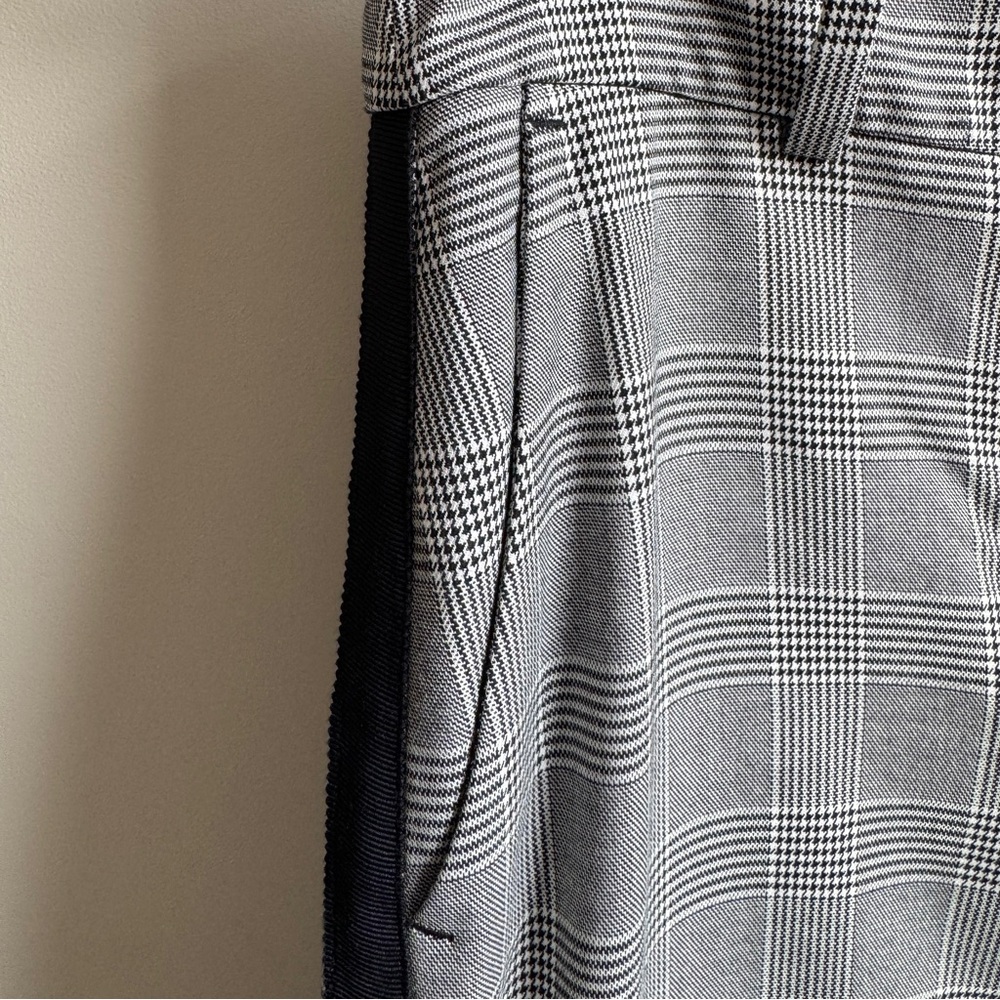 Boden Smart Wide Leg Pants Women's 4R Black Houndstooth Career Work Flare - Picture 7 of 12